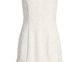 Donna Ricco Rose Jacquard Sleeveless Sheath Dress Cream Size 10 Ruffles ... - $74.79