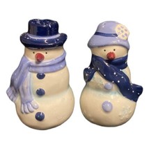 HOME TARGET Snowman Salt &amp; Pepper Shakers Ceramic Kitchen Table Holiday Winter - £17.40 GBP