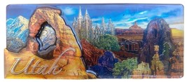 Utah Collage with Raised Icon Fridge Magnet - $7.99