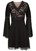 Bon Prix Dentelle Corsage Robe en Noir Taille S - UK 10 (fm16-16) - £36.04 GBP