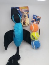 Nerf Dog Squeak 3 Ball Pack And Crinkle &amp; Squeak Duck Bundle - £21.82 GBP