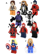 Spiderman characters Whiplash Tarantula Venompool comic superheroes bloc... - $243.83 MXN
