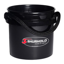 Shurhold Worlds Best Rope Handle Bucket - 3.5 Gallon - Black [2432] - £18.08 GBP
