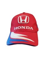 Vintage HONDA Racing Hat Authentic Team Speedgear Racewear Red Adjustabl... - $31.63