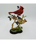 The Danbury mint spring outing by Jeff Rechin cardinals figurine Made - £183.63 GBP