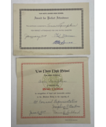 1949 VAN NUYS Junior High School Perfect Attendance Award + HS Service C... - $376.00 MXN