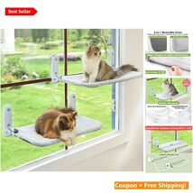 2PC Indoor Cat Resting Seat – Portable Foldable Window Perch with Luxury... - $63.31