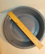 Graniteware Gray Swirl Pan/Bowl 11" Vintage image 2