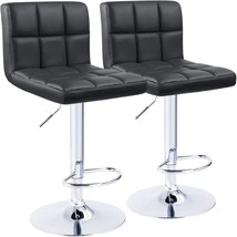 Kaimeng Bar Stools Modern Square Counter Height Barstool 22&quot; To 33&quot; Pu, ... - £85.99 GBP