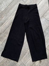 Elizabeth &amp; James M Pants Wide Leg Knit Stretch Black Women&#39;s Medium - $34.95