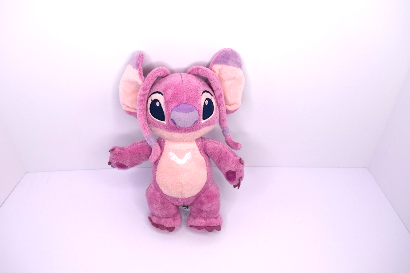 Disney Lilo &amp; Stitch Angel Plush 9&quot; Pink Stuffed Toy Disney Parks - $12.86