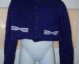 Janie And Jack Navy Blue Crop Cardigan W/Bows Size 6 Girl's - $19.58