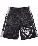 Oakland Raiders Big Logo Men&#39;s Polyester Athletic Shorts - Size Small - £27.93 GBP
