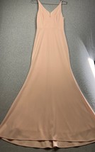 BHLDN Womens Gown Wedding Dress Size 4 Blush V-neck Mermaid Formal Bridesmaids - £71.17 GBP