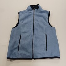 Energie Polar 2000 Women's Navy/Light Blue Full Zip Reversible Vest Size Medium  image 3