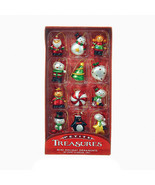 KSA 12 PC 1.5&quot; RESIN PETITE TREASURES MINI HAND PAINTED CHRISTMAS ORNAME... - $9.88