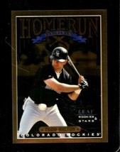 1998 Leaf Rookies And Stars Home Run Derby #10 Todd Helton /2500 Nm Rockies - £3.48 GBP