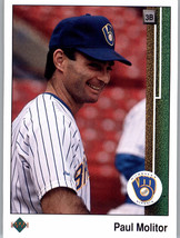 1989 Upper Deck 525 Paul Molitor  Milwaukee Brewers - $1.00
