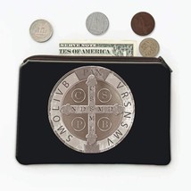 Saint Benedict Medal : Gift Coin Purse Catholic Religious Religion Classic Faith - £7.85 GBP