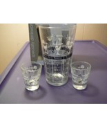 Vintage Bar Set Specialty Drinkware Mixing Glass +2 Jigger Glasses New i... - £18.22 GBP