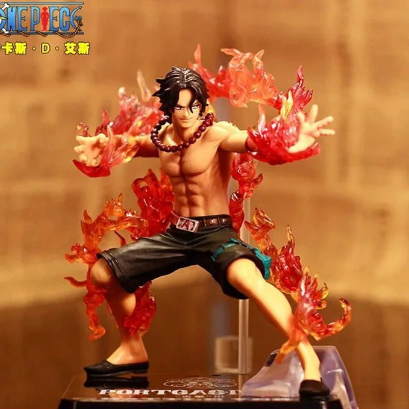 One Piece Portgas D Ace Battle Fire Action Figures Toys Japan Anime Collectible - £9.41 GBP+