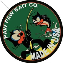 PAW PAW BAIT CO 14&quot; Round  Metal Sign - £46.68 GBP