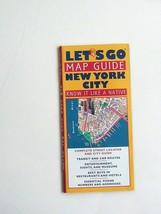 &quot;Let&#39;s Go Map Guide New York City&quot; First Edition 1996 - £7.24 GBP