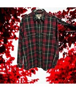 Eddie Bauer Legends Men Shirt Size L Red Plaid Button Up Long Sleeve 2 P... - $676.47 MXN