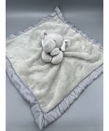Carter&#39;s Gray Elephant Plush Lovey Security Blanket Silky 14&quot; Square Bab... - $212.40 MXN