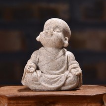 Mini Monk Crafts Home Decoration Buddha Miniature Figurines Car Doll Ornaments S - £12.98 GBP