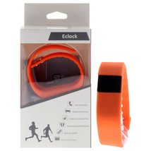 EK-H2 Health Sports Silicone Bracelet - Orangle by Eclock for Unisex - 1... - $321.35 MXN