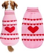 Dog Sweater Turtleneck Pet Sweaters Winter Coat Apparel Warm Knitted Hol... - £17.70 GBP