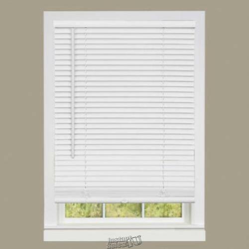 Achim Cordless GII Deluxe Sundown Room Darkening Mini Blind White 23&quot;x64... - $23.74