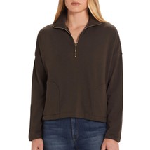 Goldie yosemite quarter zip sweater in BROWN - £81.22 GBP