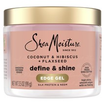 Shea Moisture Define &amp; Shine Edge Gel + Flaxseed Coconut &amp; Hibiscus Hold... - €6,79 EUR