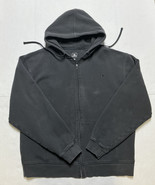 Champion Zip Up Hoodie Black Men’s XL Faded Cotton Blend - $353.58 MXN