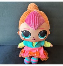 LOL Surprise Neon QT Huggable Plush Stuffed Doll 16&quot; MGA Entertainment - £9.71 GBP