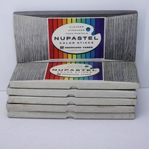 Vtg New Old Stock Nupastel Color Sticks 24 Color Assortment 6 Boxes - £107.76 GBP