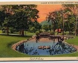 Lagoon in Vanderveer Park Davenport Iowa Postcard - $9.90