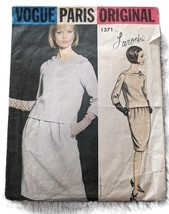 Vintage VOGUE Paris Original Sewing Pattern Laroche 1371 One Piece Dress... - $46.71