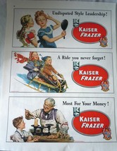 Kaiser Frazer Undisputed Style Leadership Advertising Print Ad Art 1948 - $5.99