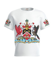 Trinidad i Tobago T-shirt Proud  Flag Coat of Arms Trinidad i Tobago Sport Gift - £24.98 GBP