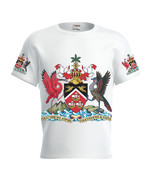 Trinidad i Tobago T-shirt Proud  Flag Coat of Arms Trinidad i Tobago Spo... - $43.59 CAD