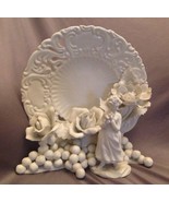 VTG Sculpture Pottery Ardalt-Frutta Bianca Italy Numbered Signed Lady Ro... - €30,23 EUR