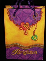 Brighton Gift Bag Purple Yellow Shopping Set 2 - $11.99