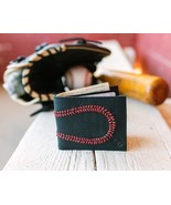 Black Glove Leather Baseball Wallet - $50.00