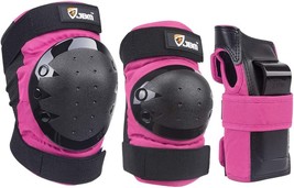 Jbm Knee Pads, Elbow Pads, Wrist Guards, 3 In 1 Protective Gear Set For ... - £35.53 GBP