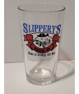 SLIPPERYS HOME OF THE GRUMPY OLD MAN BEER GLASS ANHEUSER BUSCH WABASHA, MN - $19.96