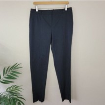 St. John | Black Straight Leg Front Slit Pants, womens size 10 - £57.93 GBP