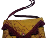 Handmade Cloth and Lace Vintage Hand Bag Purse - An Original by Brigitta... - $8.87